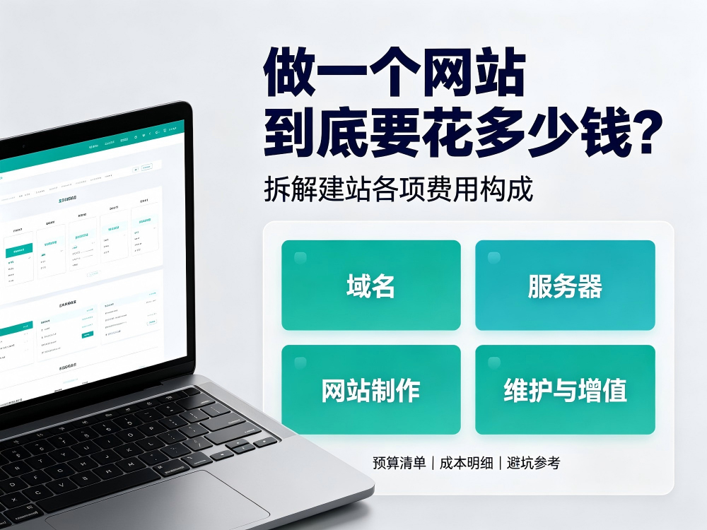 做一个网站到底要花多少钱？拆解建站各项费用构成