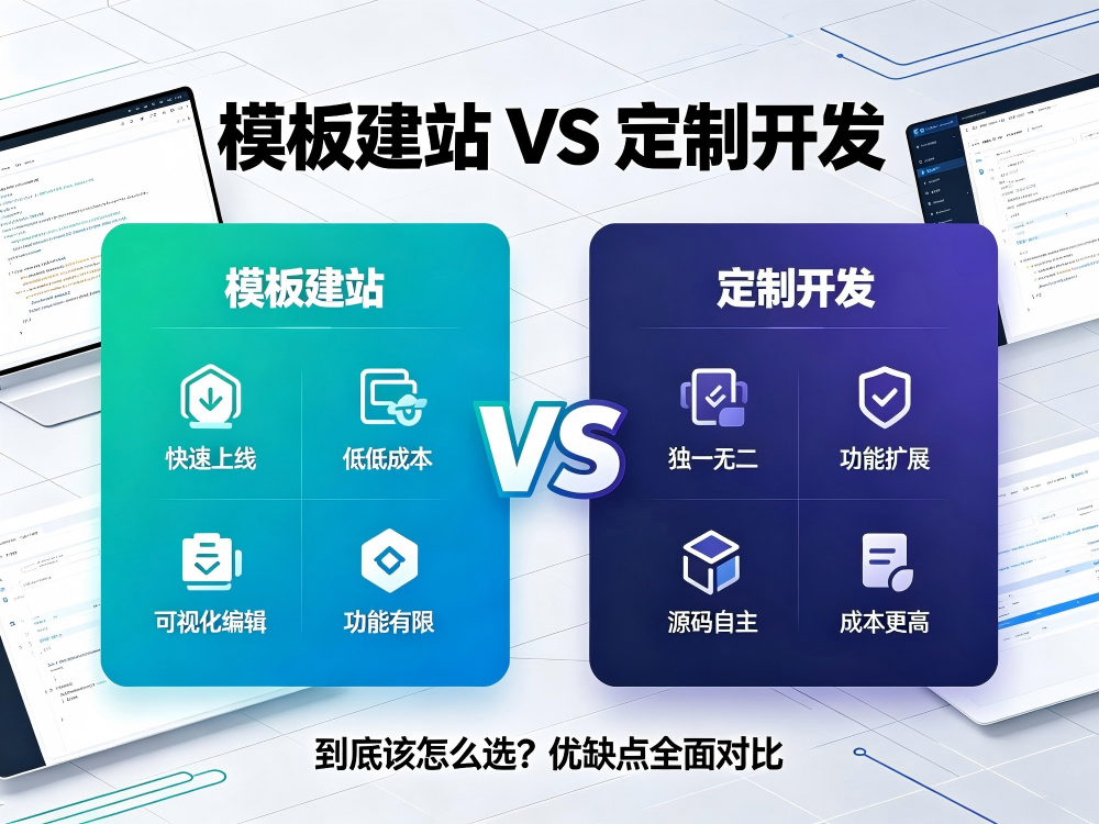 模板建站 VS 定制开发，到底该怎么选？优缺点全面对比
