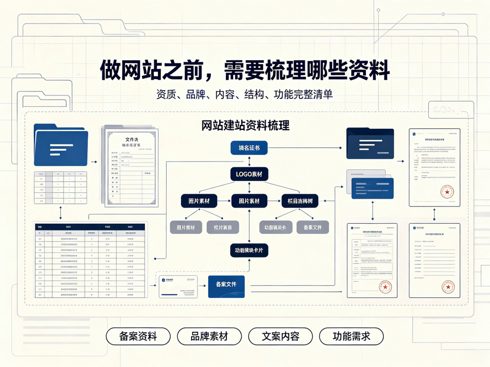 零基础建站资料准备全攻略