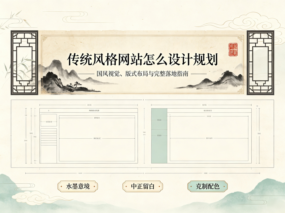 传统风格网站怎么设计规划？