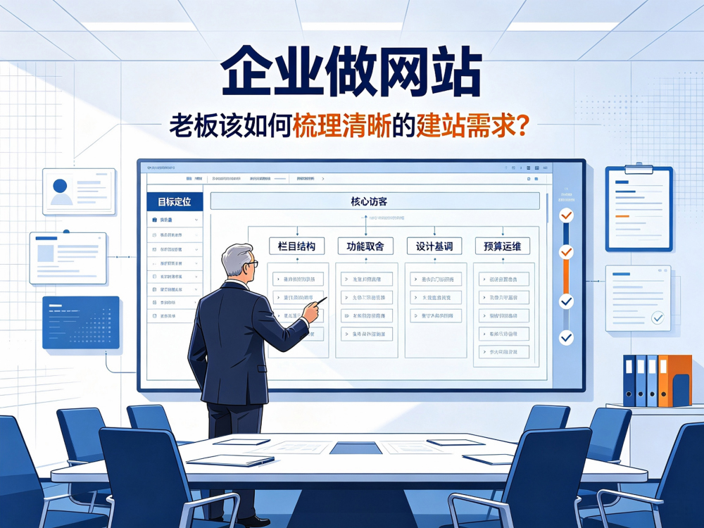 企业做网站，老板该如何梳理清晰的建站需求？